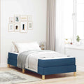 Boxspringbett mit den Massen 90 x 200 cm in Braun und Blau
