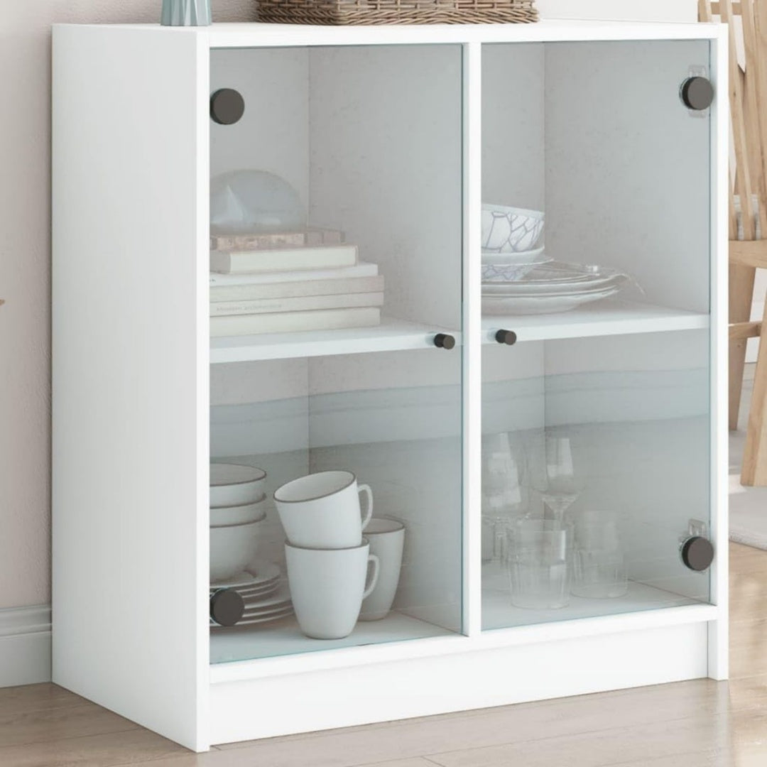 Sideboard mit den Massen 68 x 37 x 75.5 cm in Weiss