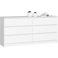 6 Schubladen und beschichtete Flaechen an dem Sideboard