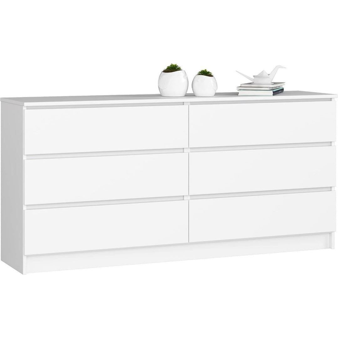6 Schubladen und beschichtete Flaechen an dem Sideboard