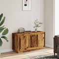 Das Sideboard nimmt mit 102 x 35 x 55 cm Gestalt an