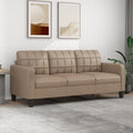 Das Sofa setzt auf eine Farbgebung in Beige