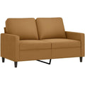 Sofa in Braun mit weichen Polstern