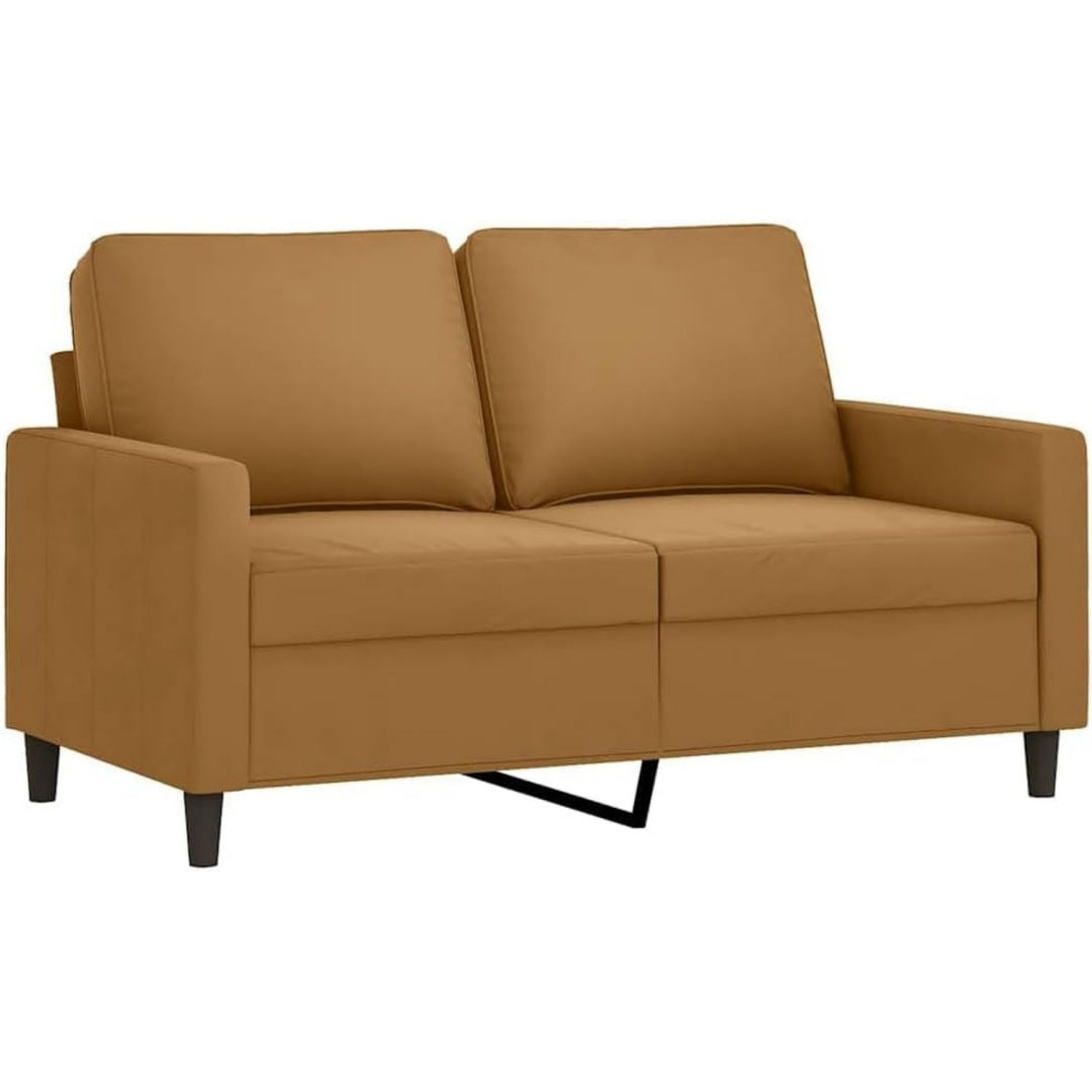 Sofa in Braun mit weichen Polstern