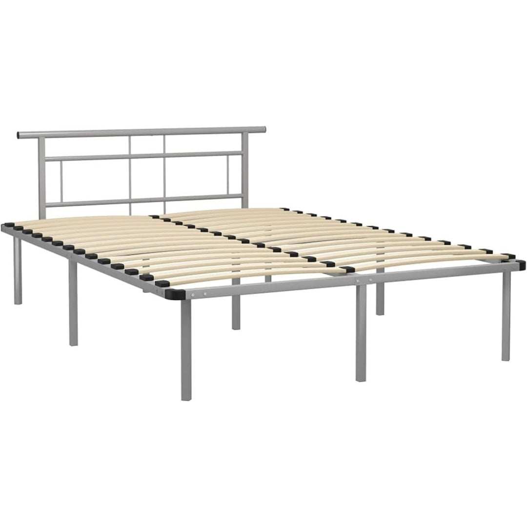 Bettgestell mit den Massen 140 x 200 cm in Grau