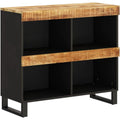 Der Nachttisch nimmt mit 85 x 33 x 75 cm Gestalt an