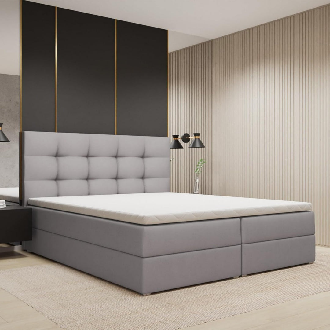 Boxspringbett verbindet weiche Polster und einen Taschenfederkern
