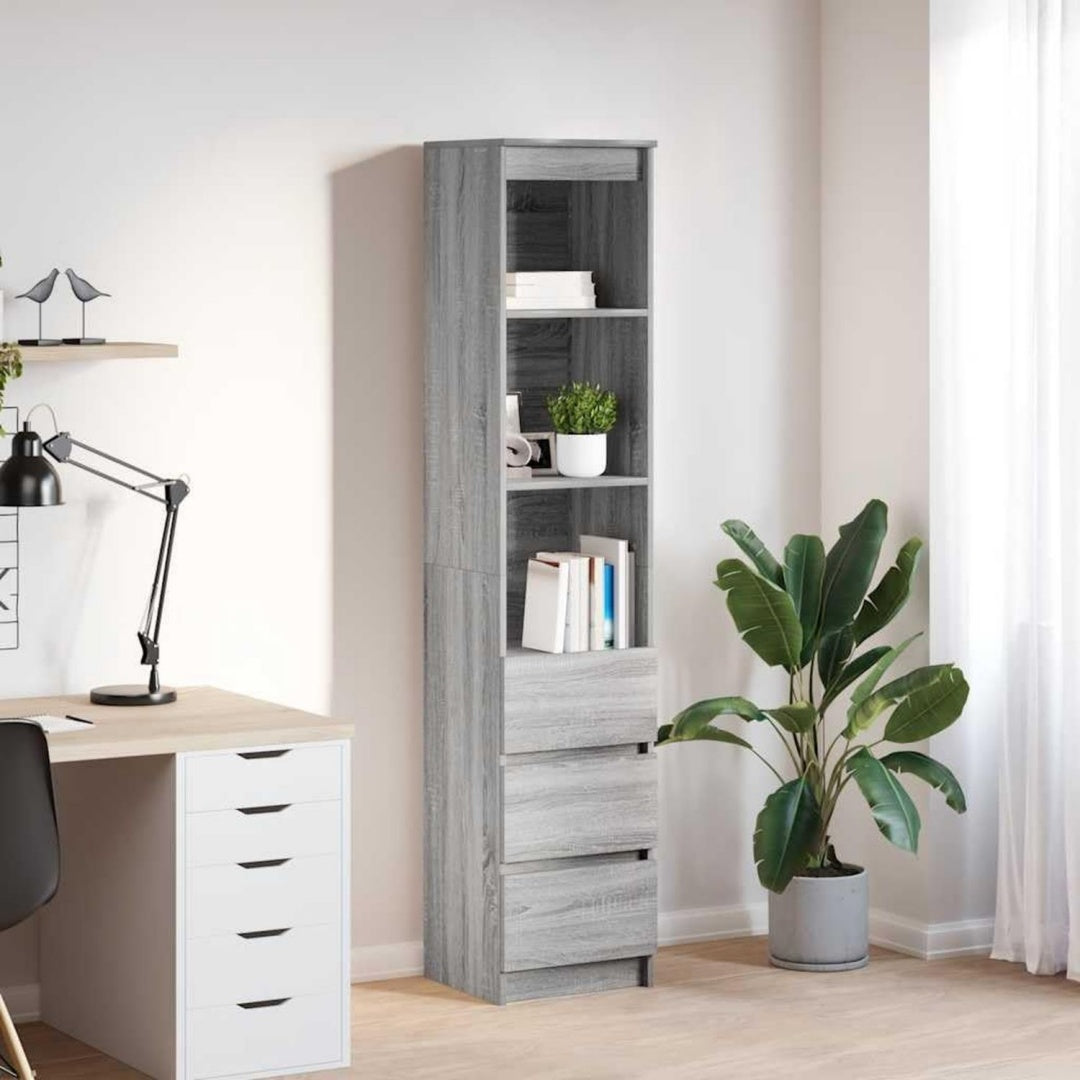 Hochschrank aus Holzwerkstoff mit 3 Schubladen