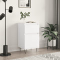 Sideboard aus Holzwerkstoff und Metall in Weiss mit den Massen 40 x 35 x 70 cm