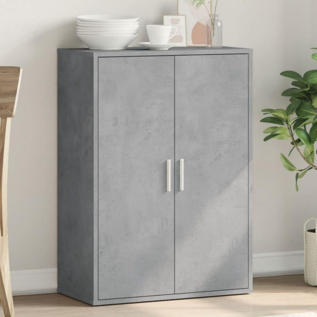 Sideboard in Betongrau mit den Massen 60 x 31 x 84 cm