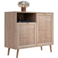 Hochschrank aus Rattan