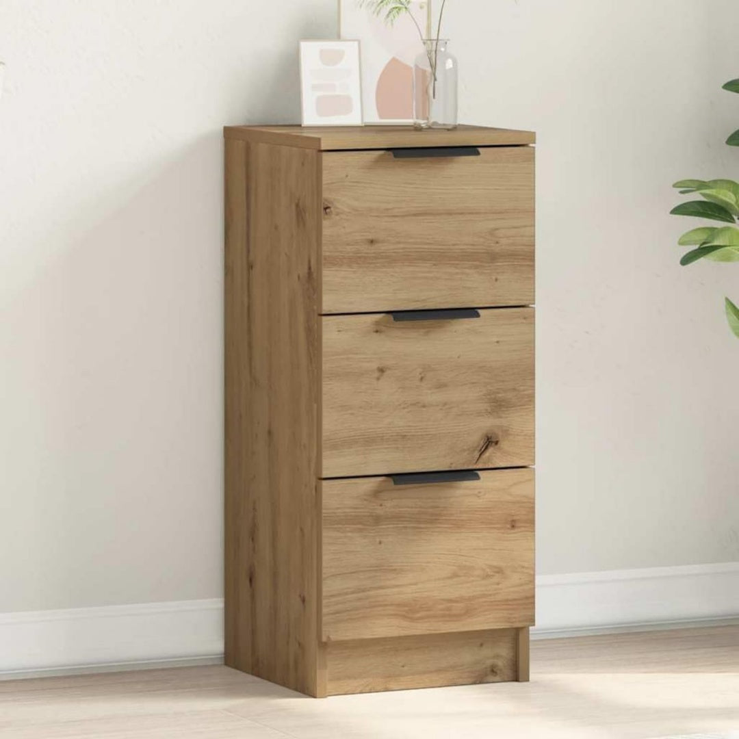 3 Schubladen praegen das Sideboard in Eichenbraun