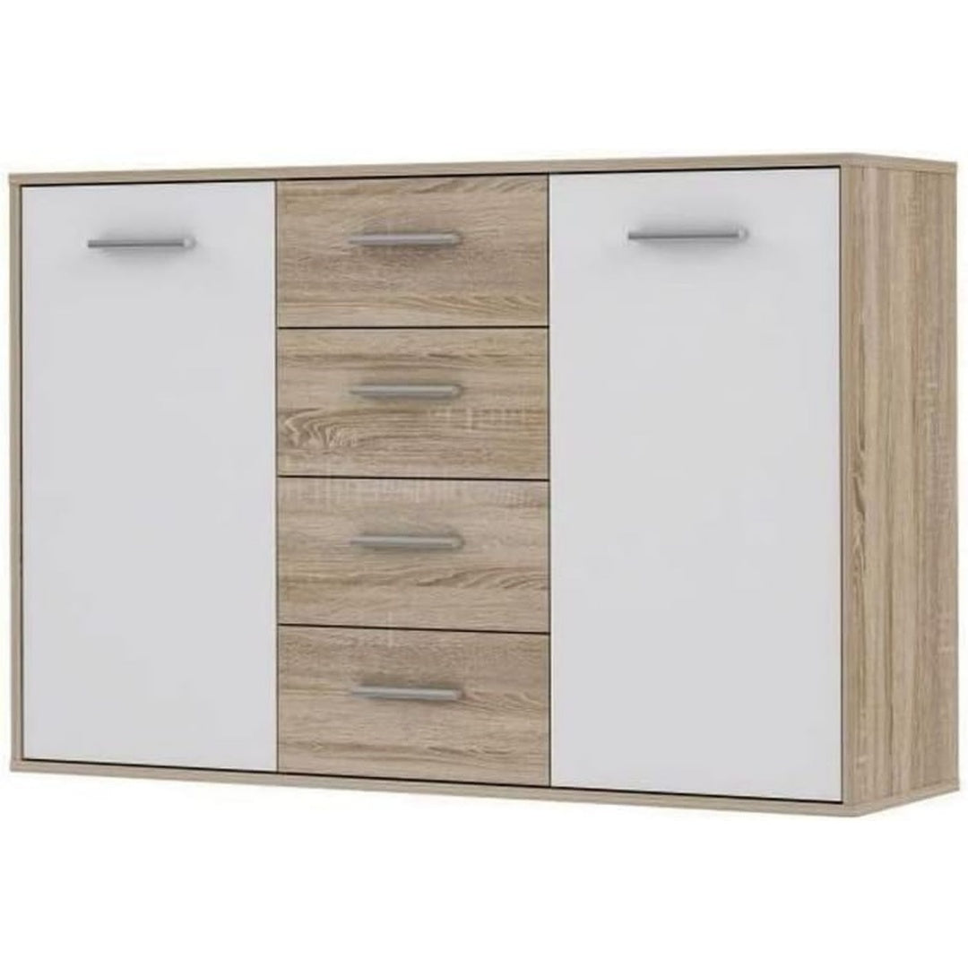 Sideboard mit Holzoptik und geschlossenem Stauraum
