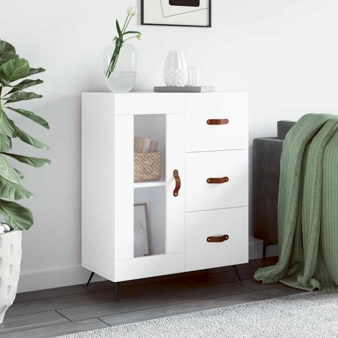 Glastueren an dem Sideboard aus Holzwerkstoff und Metall