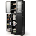 Sideboard aus Glas in Schwarz