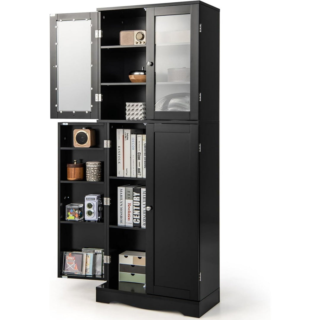 Sideboard aus Glas in Schwarz