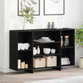 Sideboard mit den Massen 120 x 30 x 75 cm in Schwarz und Eichenbraun
