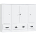 Hochschrank mit den Massen 132 x 35.5 x 103.5 cm in Weiss