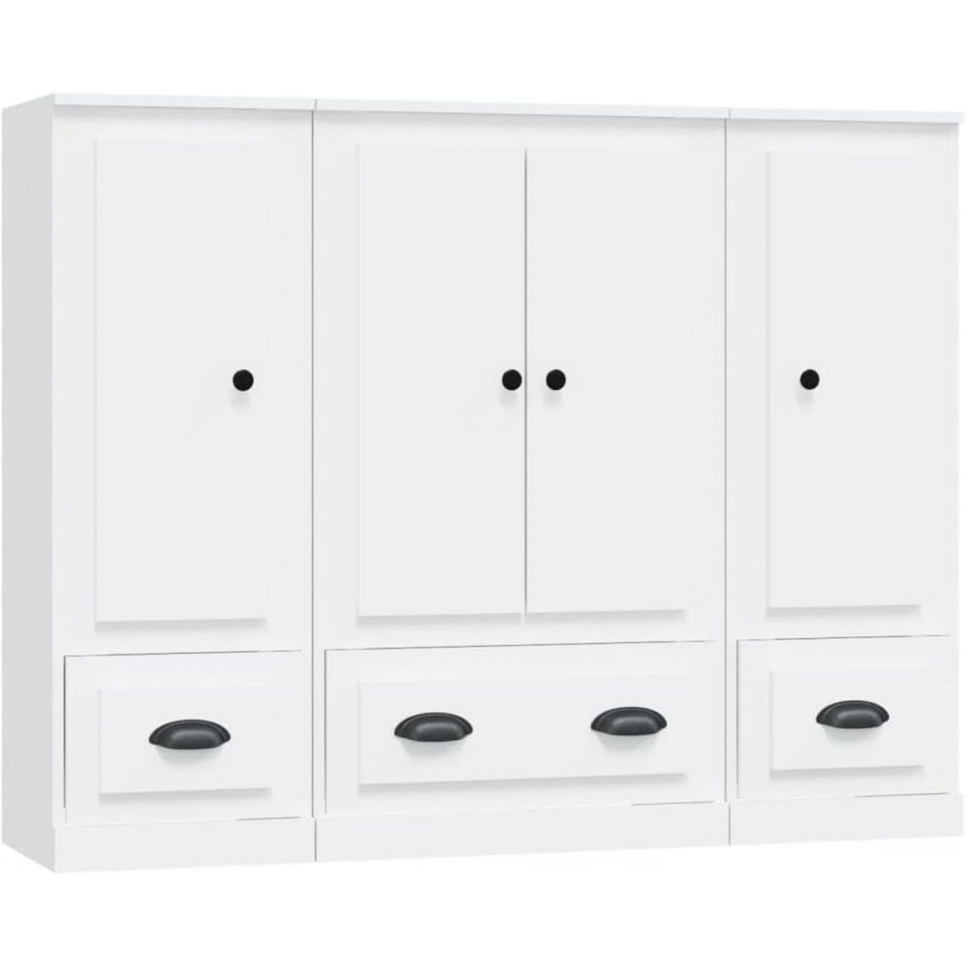 Hochschrank mit den Massen 132 x 35.5 x 103.5 cm in Weiss