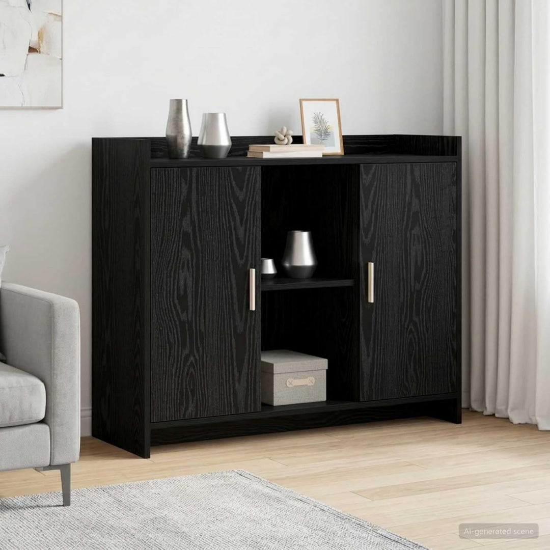 Sideboard mit 2 Tueren und Metallgriffen
